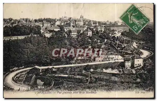 Cartes postales Avallon Vue Generale Prise de la Morlande