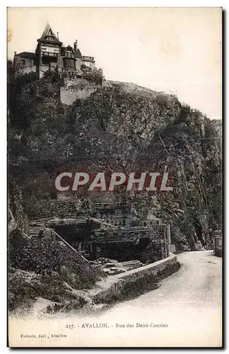 Cartes postales Avallon Rue des Deux Cousins