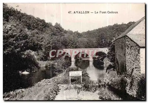 Cartes postales Avallon Le Pont Cadoux