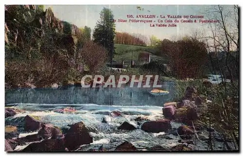 Cartes postales Avallon La Vallek Du Cousin Les Sites Pittoresques Un Coin du Cousin A Pontaubert La Vallee Joli