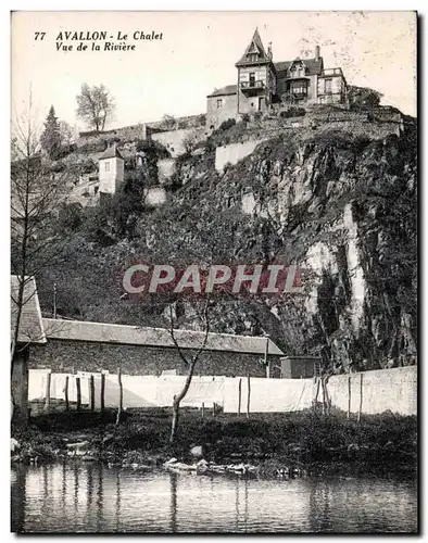 Cartes postales Avallon Le Chalet Vue de la Riviere