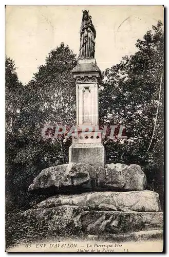 Cartes postales D Avallon La Pierre qui Vire Statue de la Vierge