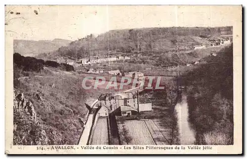 Cartes postales Avallon Vallee du Cousin Les Sites Pittoresques de la Vallee Jolie