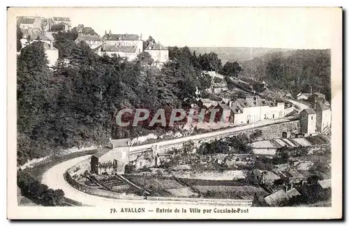 Ansichtskarte AK Avallon Entree de la Ville par Cousin le Pont