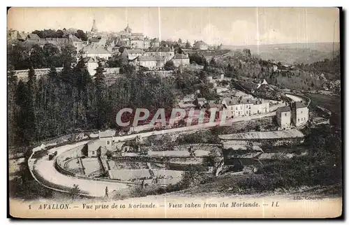 Cartes postales Avallon Vue prise de la Morlande View taken from the Morlande