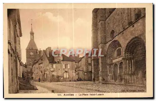 Cartes postales Avallon La Place Saint Lezare