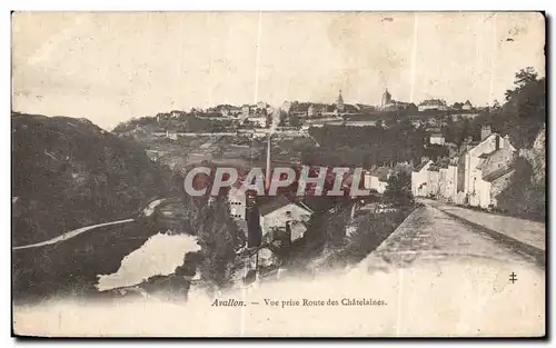 Cartes postales Avallon Vue prise Route des Chatelaines