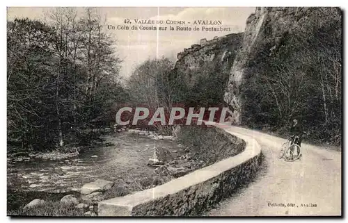 Ansichtskarte AK Vallee Du Cousin Avallon Un Coin du Cousin sur la Route de Pontaubert