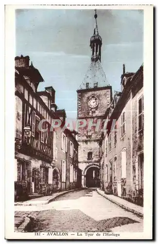 Cartes postales Avallon La Tour de l Horloge