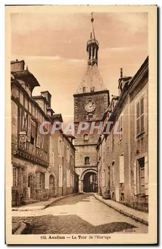 Cartes postales Avallon La Tour de l Horloge