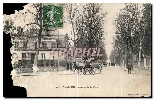 Cartes postales Avallon Avenue de la Gare