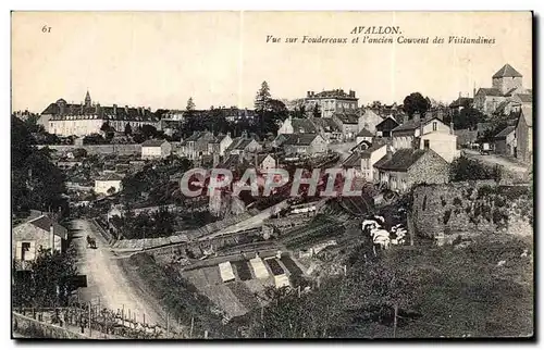 Ansichtskarte AK Avallon Vue Sur Foudereaux et l ancien Couvent des Visitandines