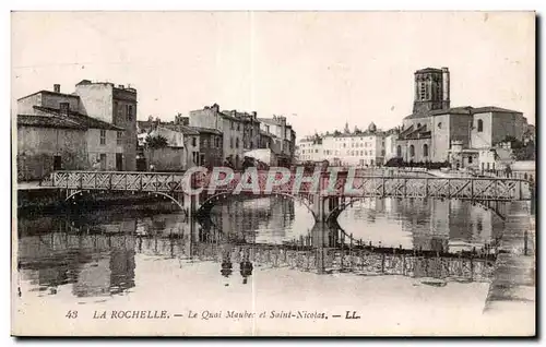 Ansichtskarte AK La Rochelle Le Quai Maubec et Saint Nicolas