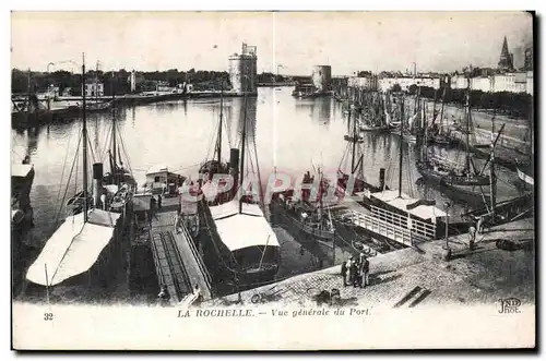 Ansichtskarte AK La Rochelle Vue generale du Port Bateaux