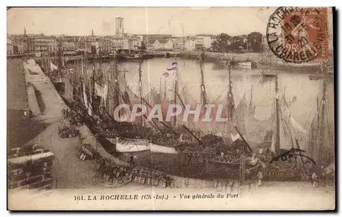 Ansichtskarte AK La Rochelle Vue generale du Port Bateaux