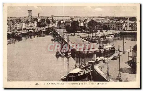 Ansichtskarte AK La Rochelle Panorama Pris de la Tour St Nicolas