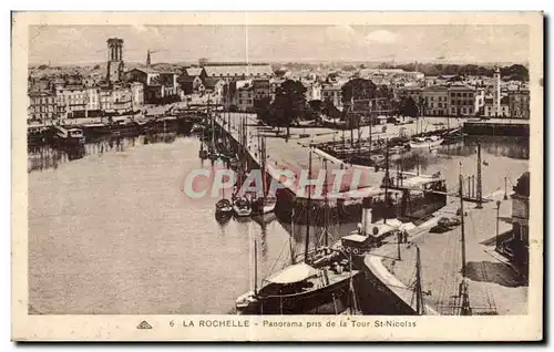 Cartes postales La Rochelle Panorama Pris de la Tour St Nicolas