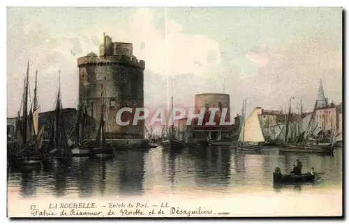 Cartes postales La Rochelle Entree du Port Bateaux