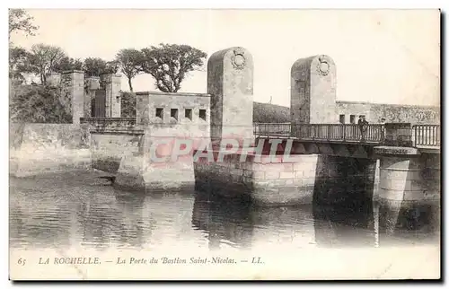 Ansichtskarte AK La Rochelle La Porte du Bastion Saint Nicolas