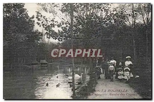 Cartes postales La Rochelle Bassin des Cygnes Enfants