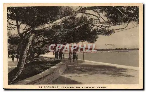 Ansichtskarte AK La Rochelle La Plage Vue a Travers Les Plns