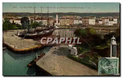 Cartes postales La Rochelle Vue Prise De La Tour Saint Nicolas Bateau