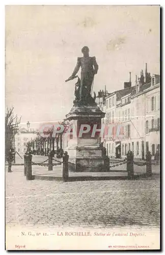 Cartes postales La Rochelle Statue de l amiral Duperre