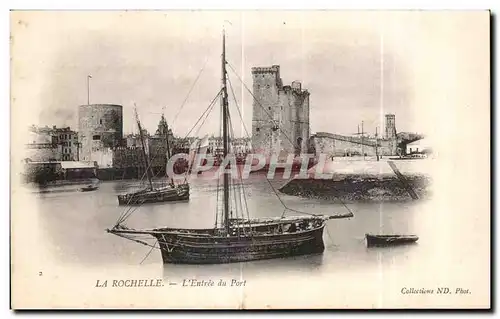 Cartes postales La Rochelle L Entree du Port Bateau