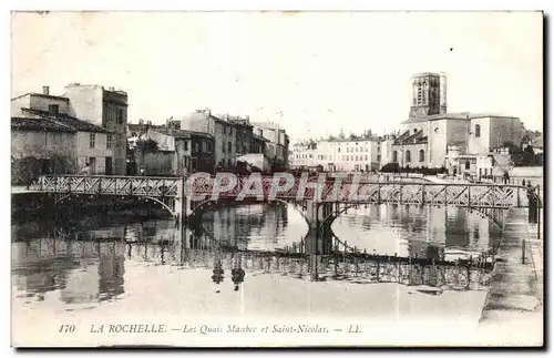 Ansichtskarte AK La Rochelle Les Quais Maubec et Saint Nicolas