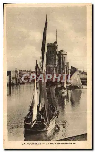 Cartes postales La Rochelle La Tour Saint Nicolas Bateau