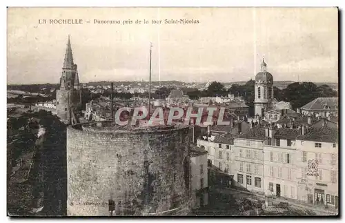 Ansichtskarte AK La Rochelle Panorama Pris de la tour Saint Nicolas