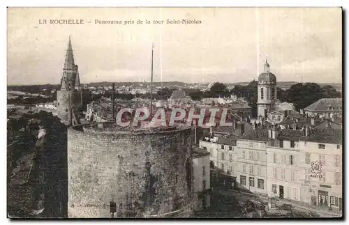 Cartes postales La Rochelle Panorama Pris de la tour Saint Nicolas