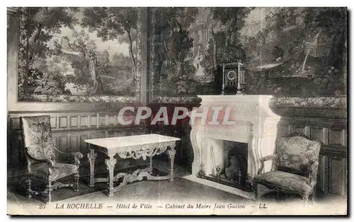 Cartes postales La Rochelle Hotel de Ville Cabinet du Maire Jean Guiton