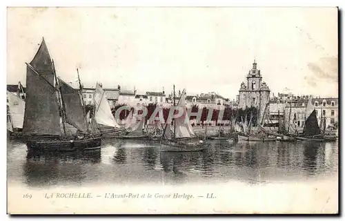 Cartes postales La Rochelle L Auant Port et la Grosse Horloge Bateaux