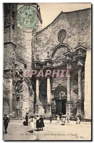 Cartes postales La Rochelle Eglise Saint Sauveur La Facade