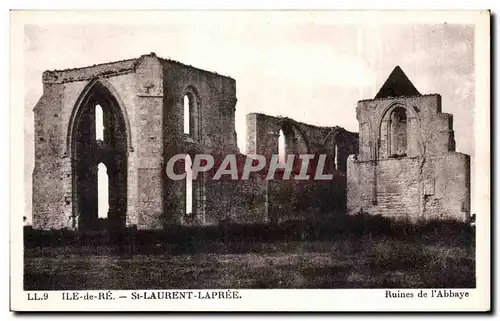 Cartes postales ILe de Re St Laurent Lapree Ruines de l abbaye