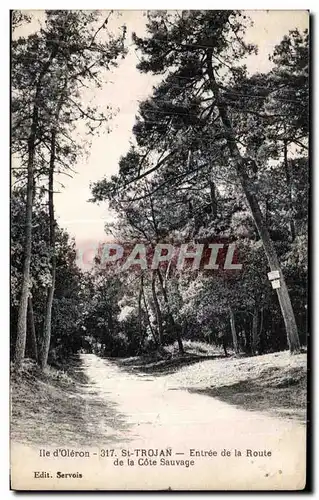 Cartes postales Ile d Oleron St Trojan Entree de la Route de la Cote Sauvage