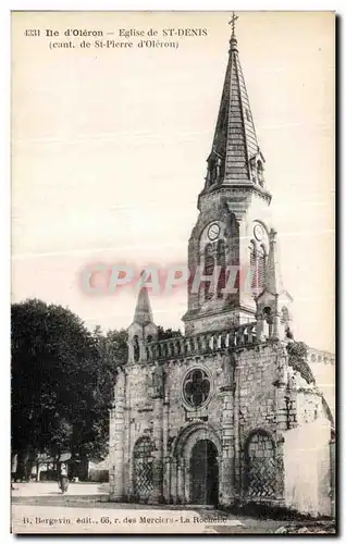 Cartes postales Ile d Oleron Eglise de St Denis (Cant de St Pierre d Oleron)