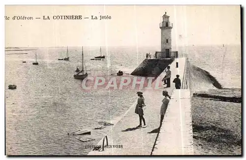 Ansichtskarte AK Ile d Oleron La Cotiniere La Jetee Phare Lighthouse