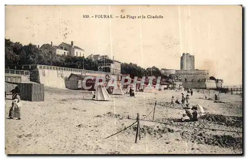 Ansichtskarte AK Fouras La Plage et la Citadelle