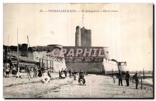 Ansichtskarte AK Fouras Les Bains Le Semaphore a Maree basse