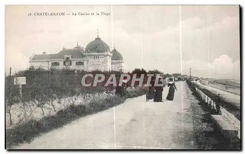 Ansichtskarte AK Chatelaillon Le Casino et la Plage