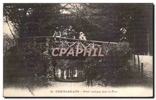 Ansichtskarte AK Chatelaillon Pont rustique dans le Parc