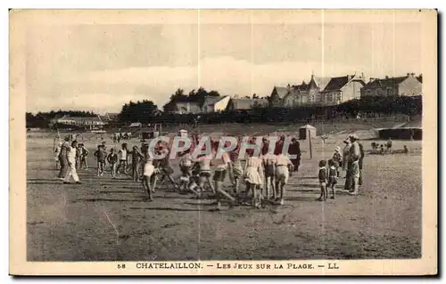 Ansichtskarte AK Chatelaillon Les Jeux Sur La Plage