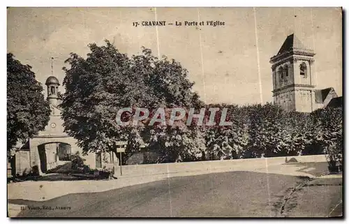 Cartes postales Cravant La Porte et I Eglise