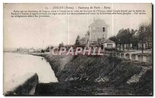 Cartes postales Joigny Faubourg de Paris Epizy