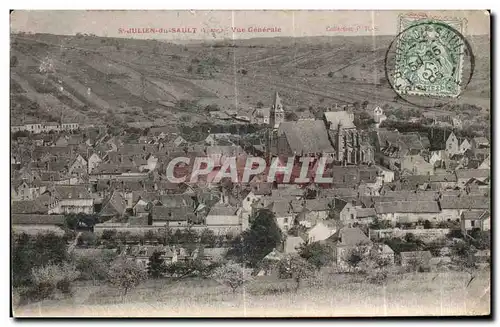 Cartes postales St Julien du Sault Vue generale