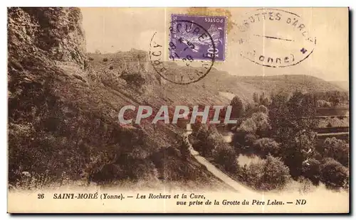 Ansichtskarte AK SAint More Les Rochers et la Cure vue prise de la Grotte du Pere Leleu