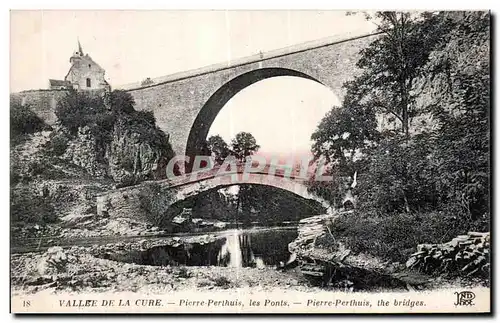 Ansichtskarte AK Vallee De La Cure Pierre Perthuis les Ponts Pierre Perthuis the bridges