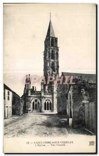 Cartes postales Saint Pere Sous Vezelay L Eglise The Church